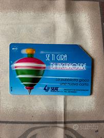 Scheda telefonica Telecom rara scadenza 30.6.95