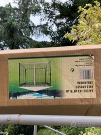 gazebo 3x3 palo grosso