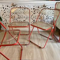 5x Sedie Plia Castelli - ROSSE