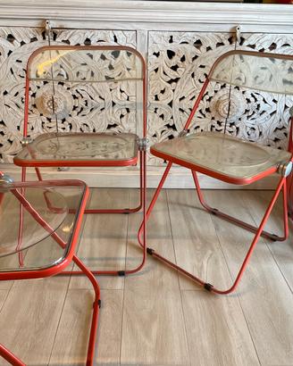 5x Sedie Plia Castelli - ROSSE