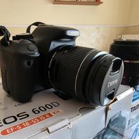 Reflex Canon Eos 600D + Obiettivi + Accessori 