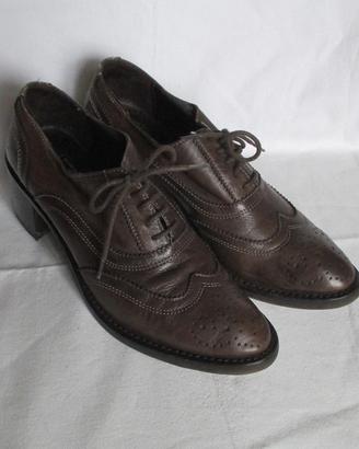 Francesine in Pelle Marrone 37