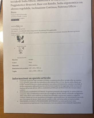 Poltrona ufficio