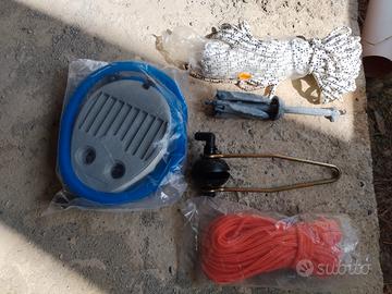 Kit imbarcazione ancora cuffia motore e cima
