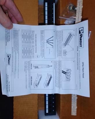 panduit DP5e patch pannel 24 porte