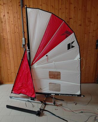 Vela per kayak kayaksailor