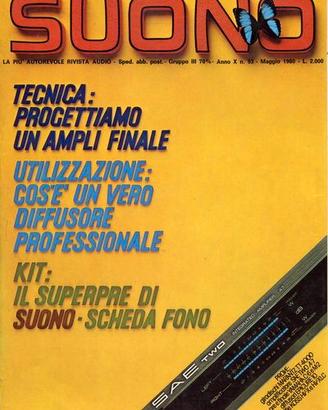 rivista SUONO numero 93 maggio 1980