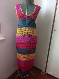 abito spiaggia uncinetto donna 