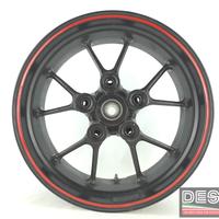 Cerchio posteriore 10 razze nero Ducati 749