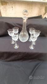 set liquore cristallo