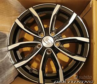 Cerchi lega 17 MIM EVO 001 Black Mirror ALFA FIAT 