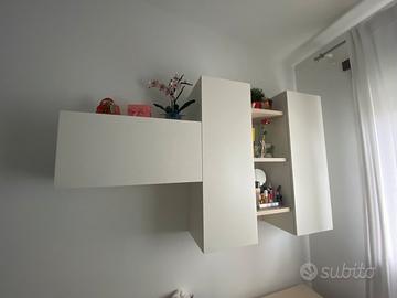 Pensili e comodino per cameretta