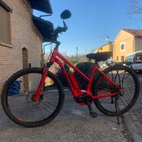 Bicicletta elettrica rossa