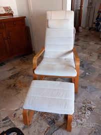 Poltrona relax con poggiapiedi 