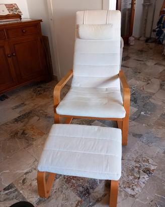 Poltrona relax con poggiapiedi 