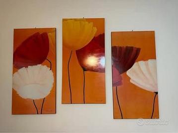 Set quadri moderni floreali