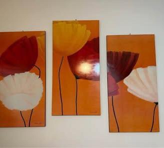 Set quadri moderni floreali