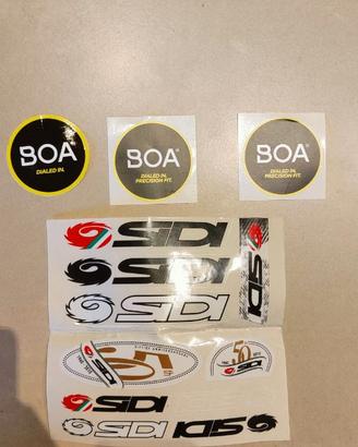 Kit 13 Adesivi SIDI e BOA moto/bici-ciclismo-NUOVO