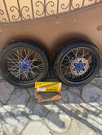 Ruote motard complete kmt husqvarna gasgas