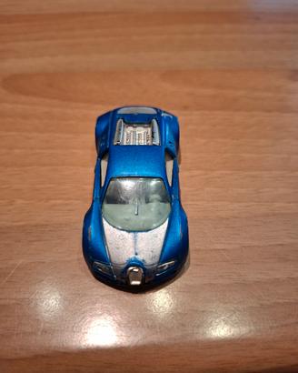 modellino bugatti veyron azzurra