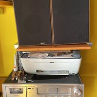 Amplificatore + Casse Sound design Rivestite Legno