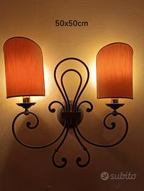 Lampada applique in ferro