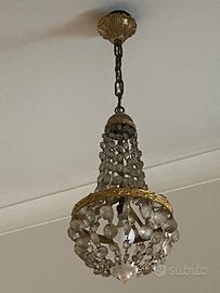 Lampadario a gocce cristallo