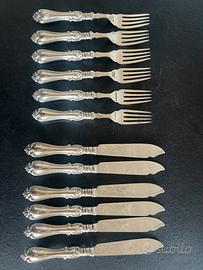 Set  6 Coltelli + 6 Forchette Stile Vittoriano