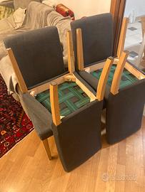 4 sedie Ikea+fodere ricambio