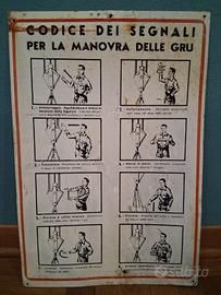 cartello segnali per la gru
