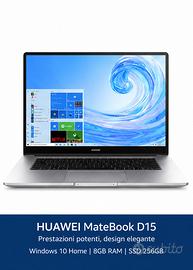 Huawei MateBook D15 i3 8GB SSD 256GB