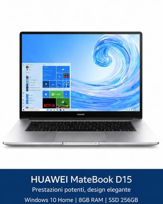 Huawei MateBook D15 i3 8GB SSD 256GB