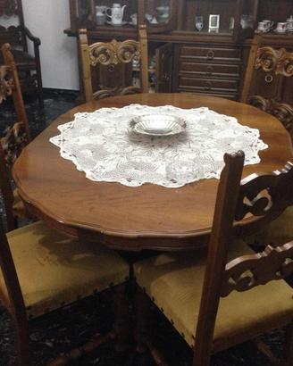 Set tavolo e sedie anni 70