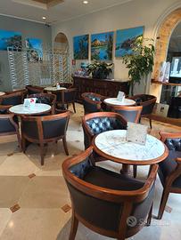 Elegante set tavolo e sedie vintage arredo sala