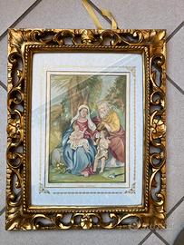 Antica Incisione G.Mitterpock(XIX sec.)Sacra Famig