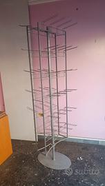 Espositore da negozio altezza 190 cm base girevol