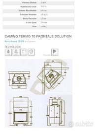Termocamino Moretti Mortl70 ad acqua