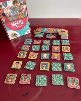 Gioco memo dei ritratti