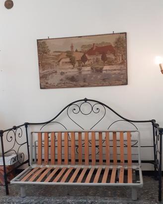struttura in ferro divano letto vintage