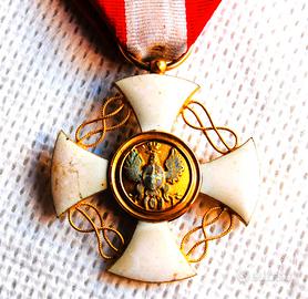Croce variante precoce Ordine Corona d'Italia ORO