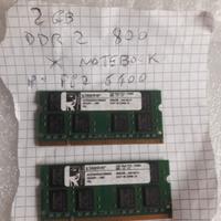 Scheda memoria PC2 6400 2GB DDR2 800 SODIMM RAM NO