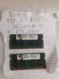Scheda memoria PC2 6400 2GB DDR2 800 SODIMM RAM NO