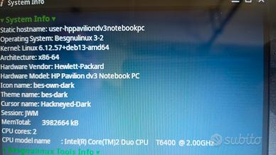 HP notebook Pavilion DV3 portatile