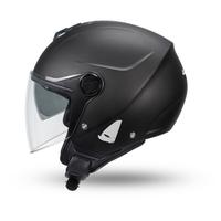 Casco Demi jet Ufo Nixie helmet nero opaco