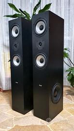 2Casse da Pavimento Dual LS80 Nere 3 Way 160w