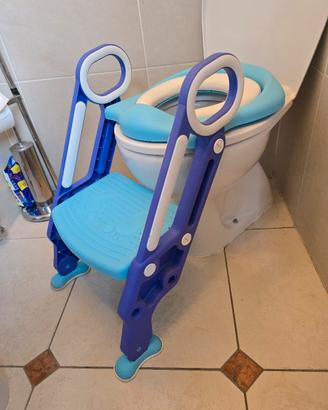 Riduttore WC per Bambini con Scaletta pieghevole