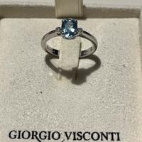 Anello Giorgio Visconti acquamarina diamanti