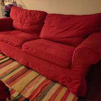 Divano letto Ikea Ektorp rosso