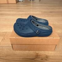 Ciabatte Crocs blu invernali taglia 32