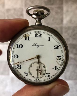 Longines da tasca in argento 1923 (7 grands prix)